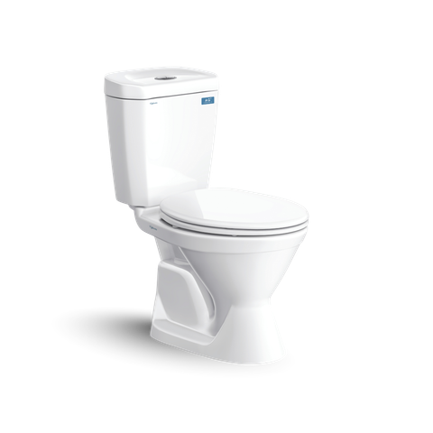 Bàn cầu hai khối Viglacera VI66 nắp thường