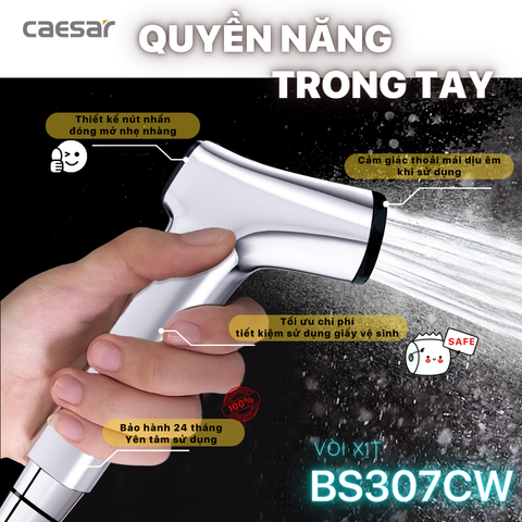 Vòi xịt xi CAESAR BS307CW