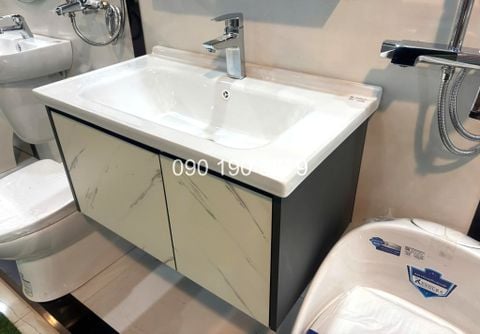 Bộ tủ chậu KENDURA 05 - 80 cm trắng
