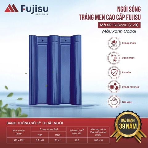 Ngói sóng tráng men VNHOME FUJISU