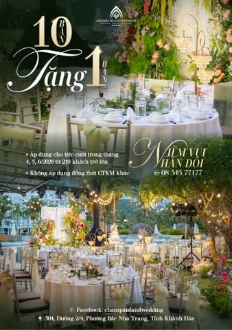  BOOK 10 TABLES, GET 1 EXTRA – MORE LOVE, MORE JOY. 