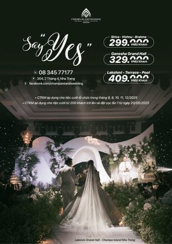  SAY “YES” – WEDDING COMBO OFFERS FROM ONLY 299,000 VND/GUEST 