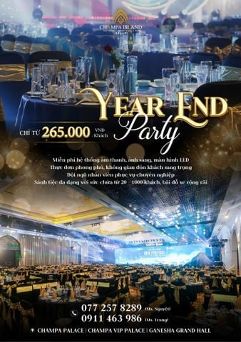  YEAR END PARTY FROM ONLY VND 265,000 PER GUEST 