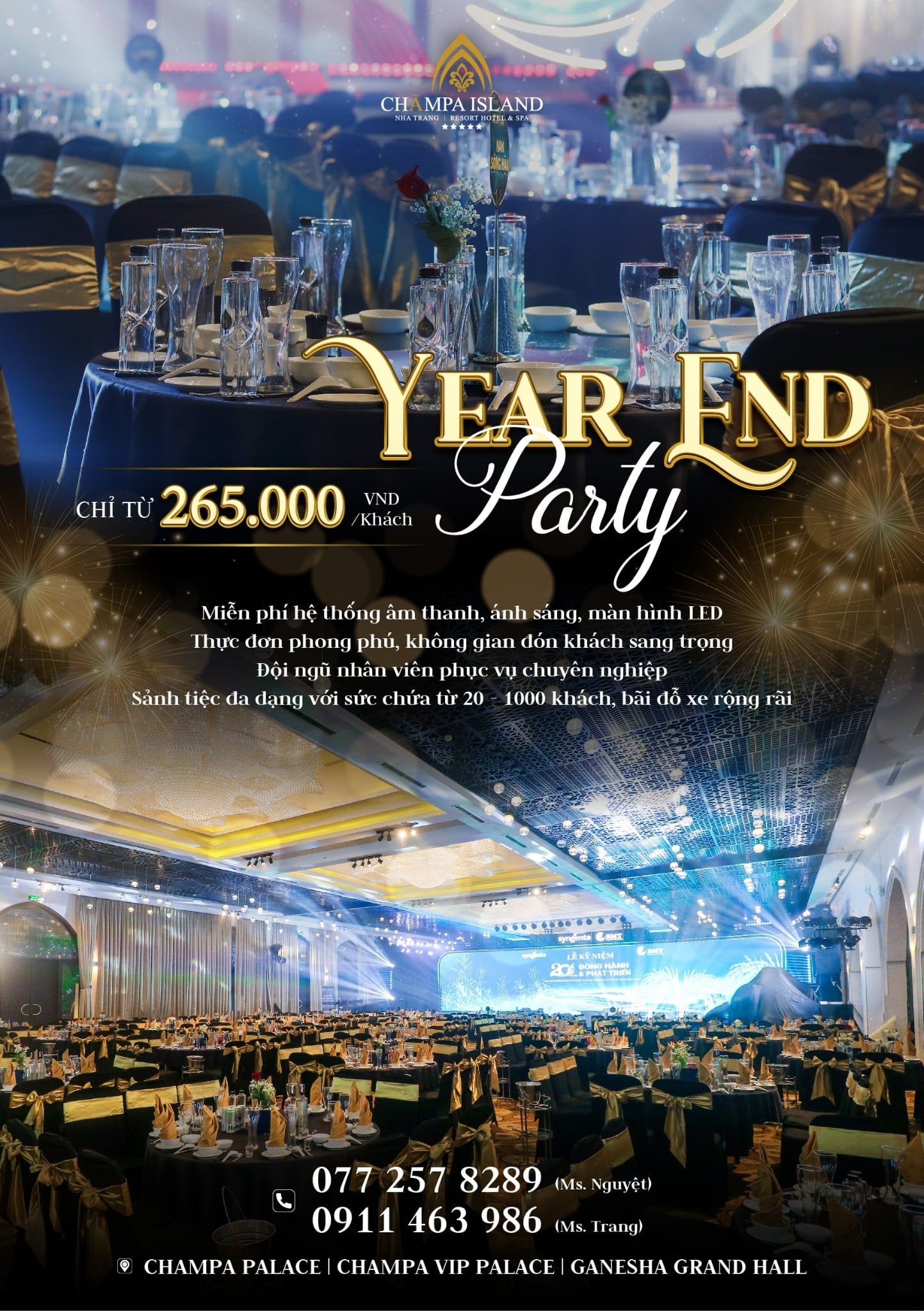 YEAR END PARTY FROM ONLY VND 265,000 PER GUEST