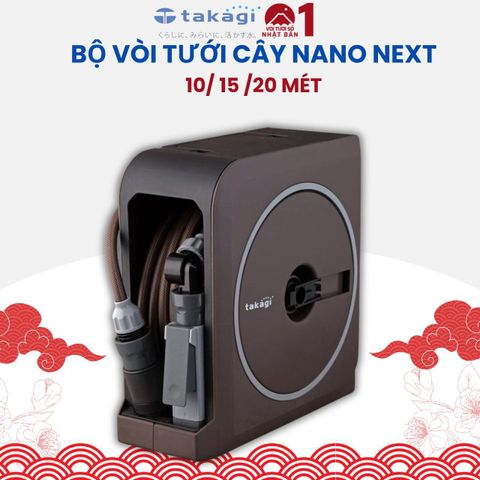 Bộ Vòi Tưới Cây 10-15-20 Mét Nano Next Takagi Nhật Bản RM1110BR/RM1215BR/RM1220BR