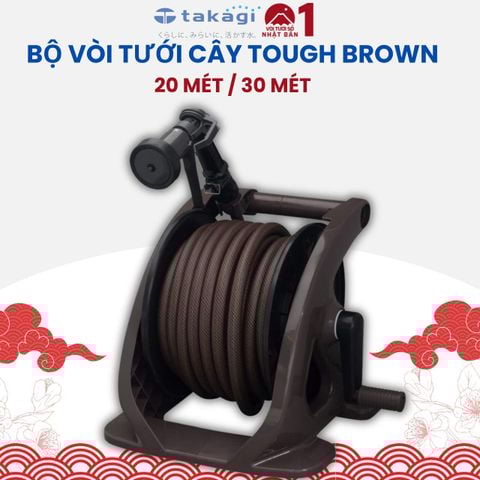 Bộ Vòi Tưới Cây 20-30 Mét Tough Brown Takagi Nhật Bản R220TBR/R330TBR