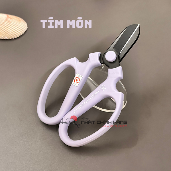 Kéo Cắm Hoa Sakagen Hand Creation F-170 Lưỡi Đen - Màu Tím Môn