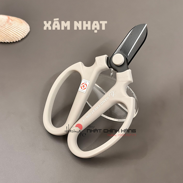 Kéo Cắm Hoa Sakagen Hand Creation F-170 Lưỡi Đen - Màu Xám Nhạt
