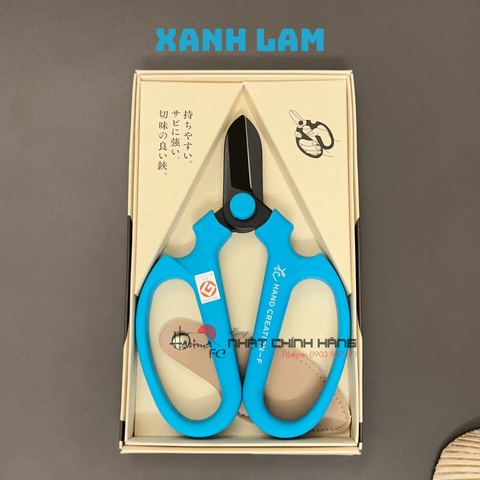 Kéo Cắm Hoa Sakagen Hand Creation F-170 Lưỡi Đen - Màu Xanh Lam