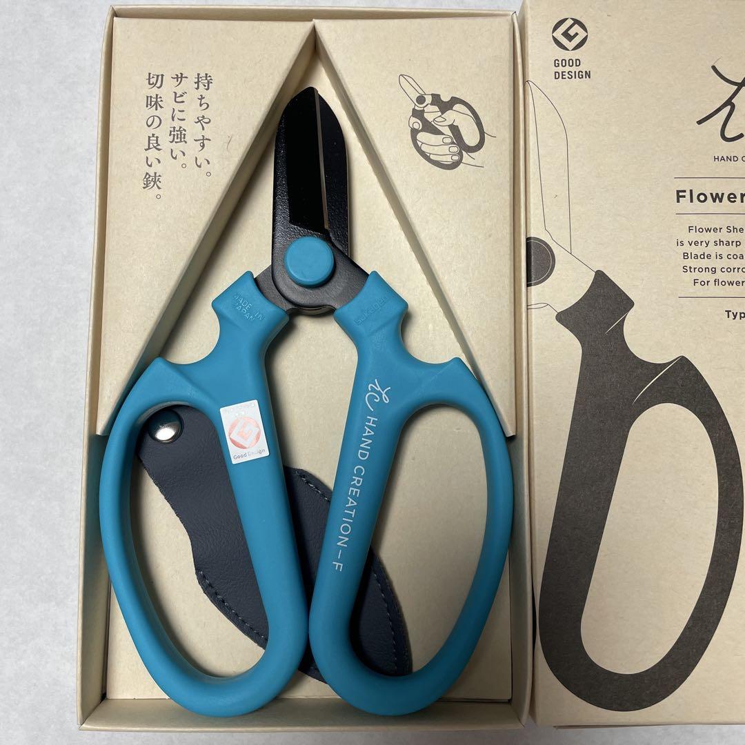 Kéo Cắm Hoa Sakagen Hand Creation F-170 Lưỡi Đen - Màu Xanh Lam