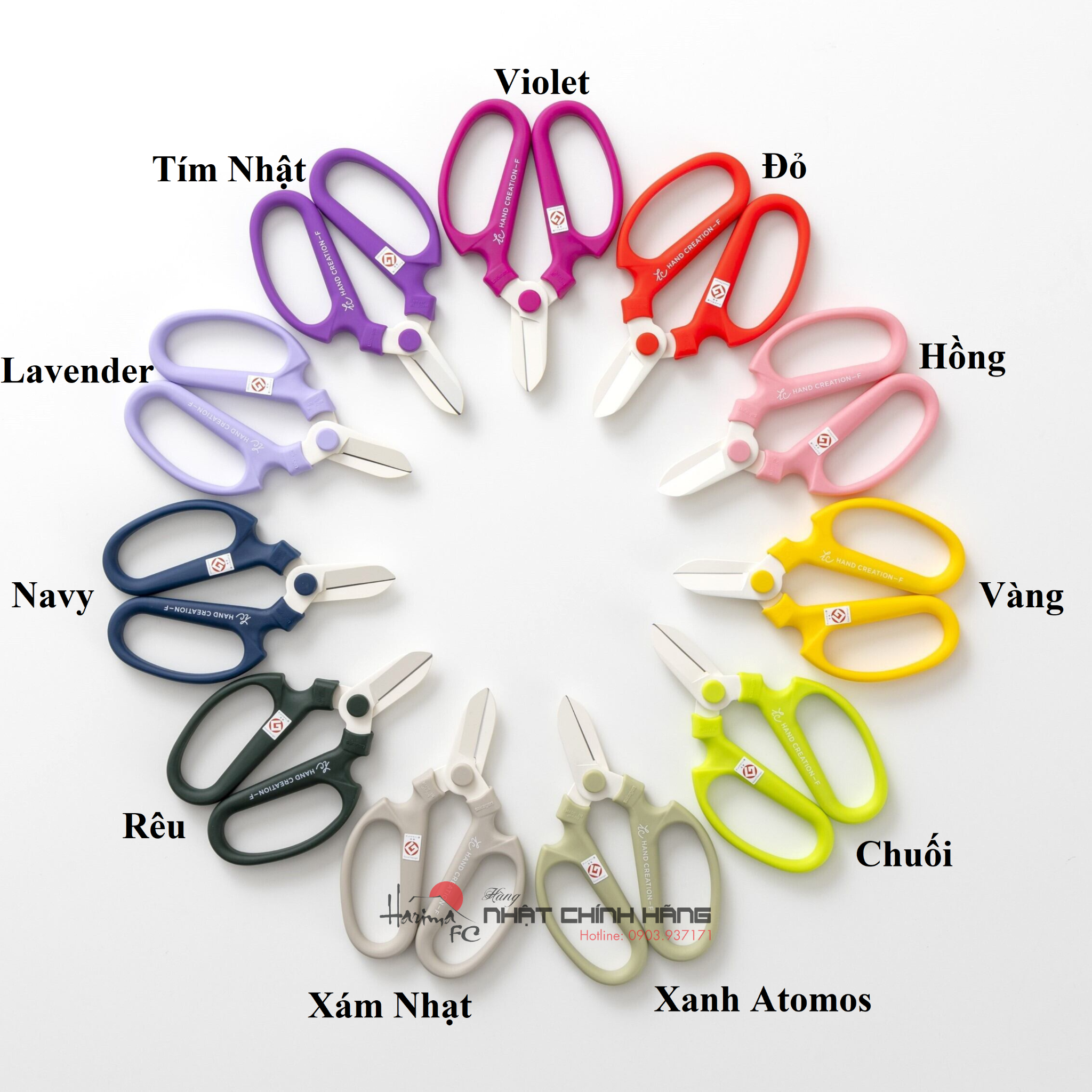 Kéo Cắt Hoa Sakagen Hand Creation F-170 - Nhập Khẩu Nhật Bản