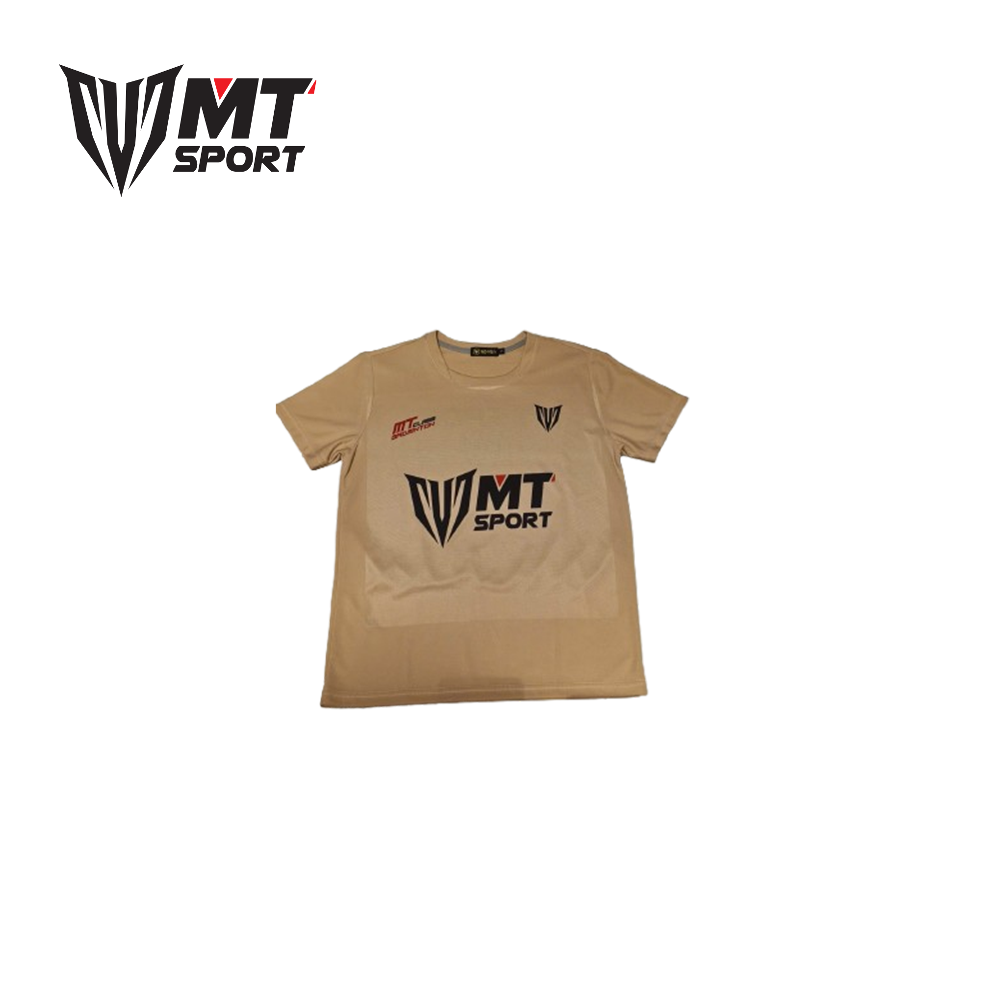 Áo training MTSport nữ nâu cafe nhạt