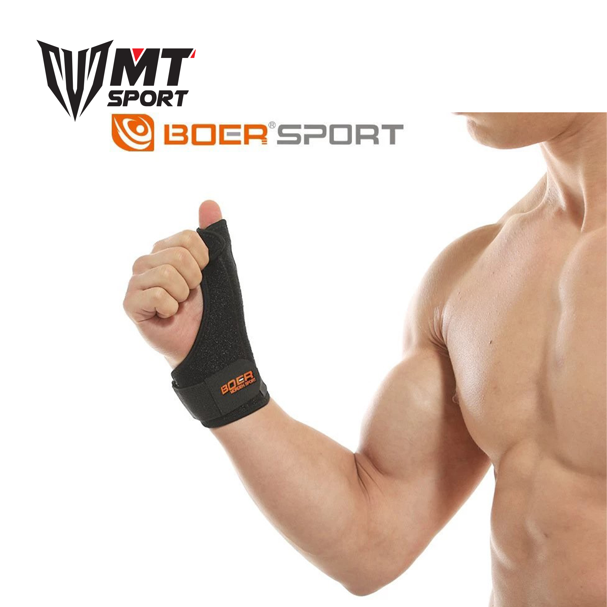 Băng bảo vệ ngón cái có nẹp sắt Boer