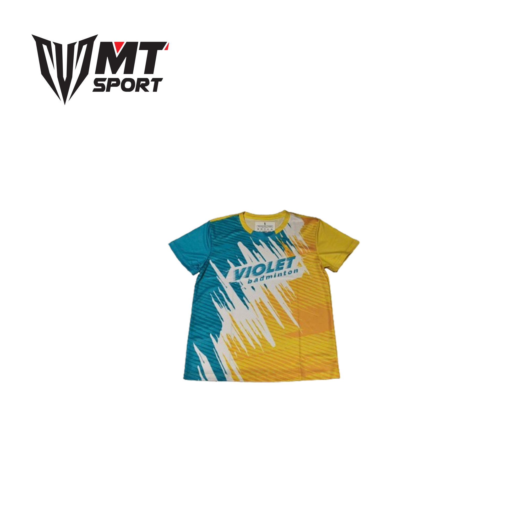 Áo training Violet nam vàng phối xanh