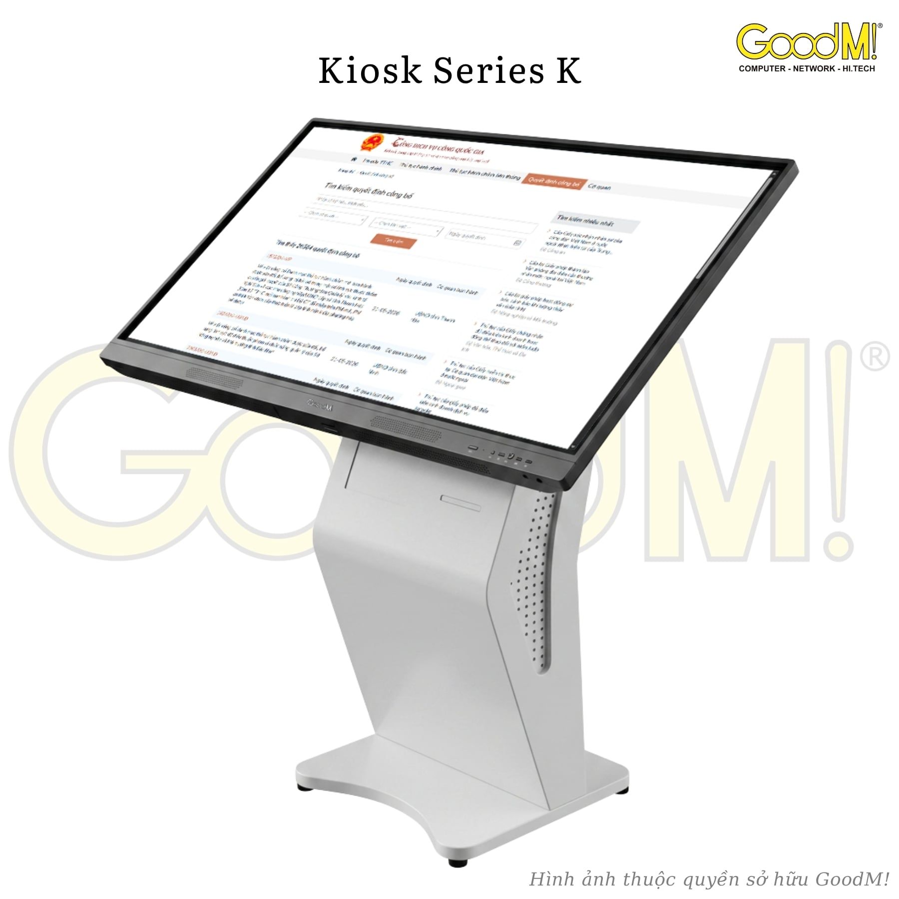  Kiosk Hiển Thị Thông Tin Series K Màn Hình 55 Inch 