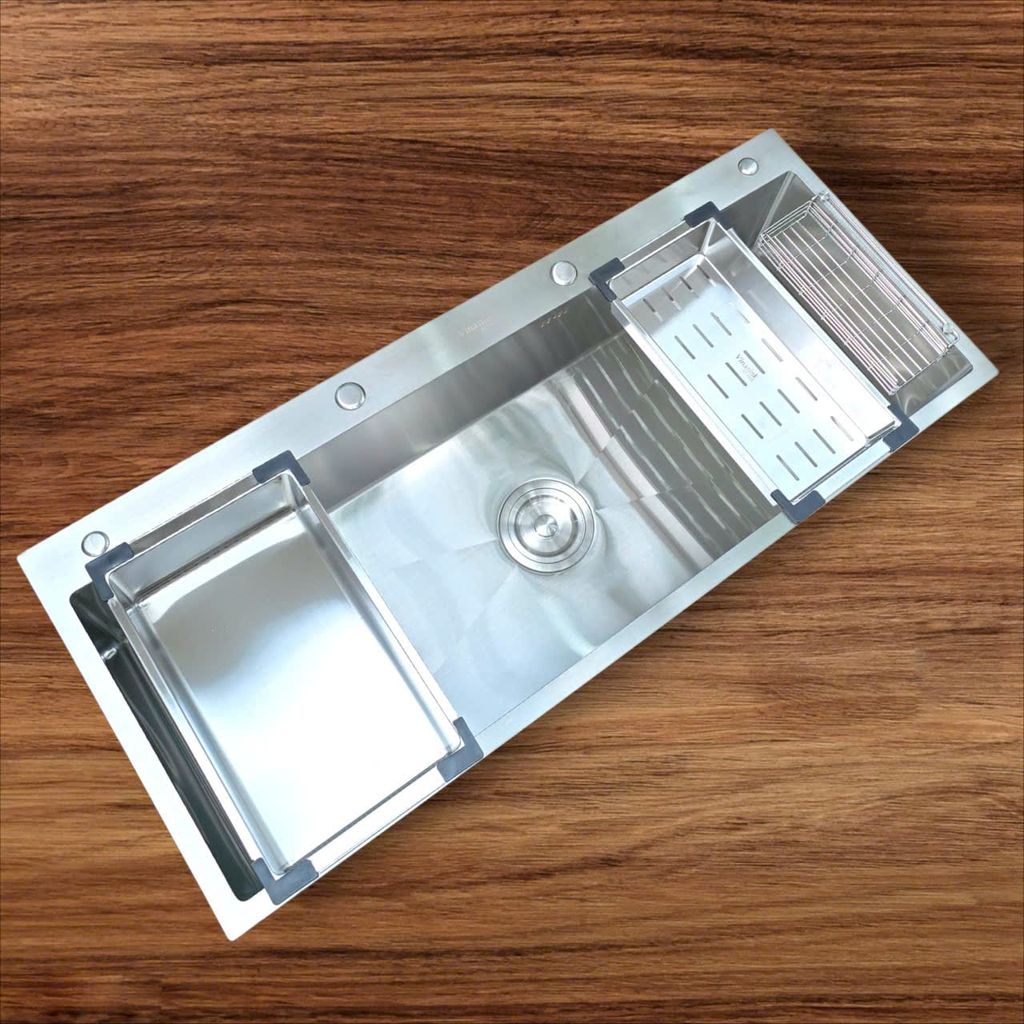 Bồn rửa chén 1 hố Vinasink 1H120.50 Dài 1,2m rộng 50cm