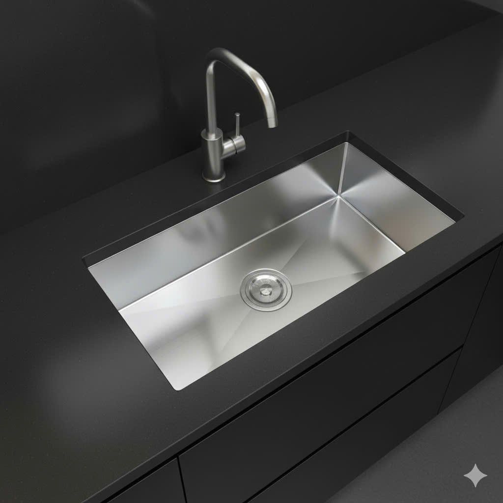 Vinasink Bồn rửa inox âm bàn 1 hố 1H8245