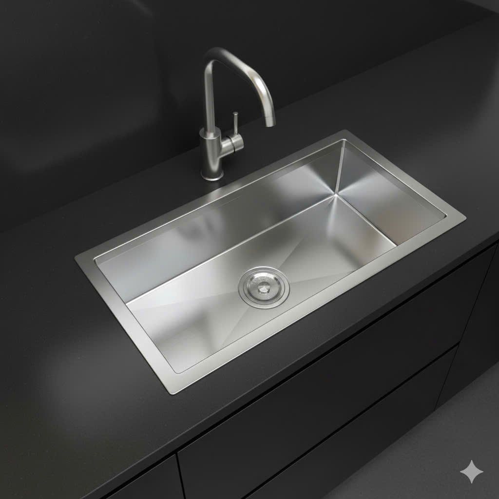 Vinasink Bồn rửa inox âm bàn 1 hố 1H8245