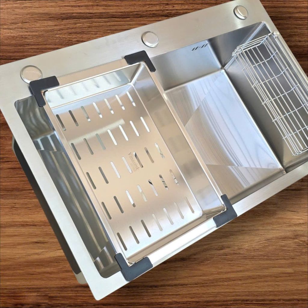 [Hàng Đặt] Chậu Rửa Bát 1 Hố Vinasink 1H7146 inox 304