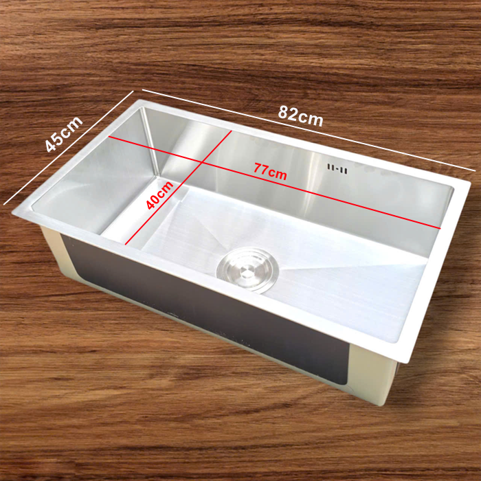 Vinasink Bồn rửa inox âm bàn 1 hố 1H8245