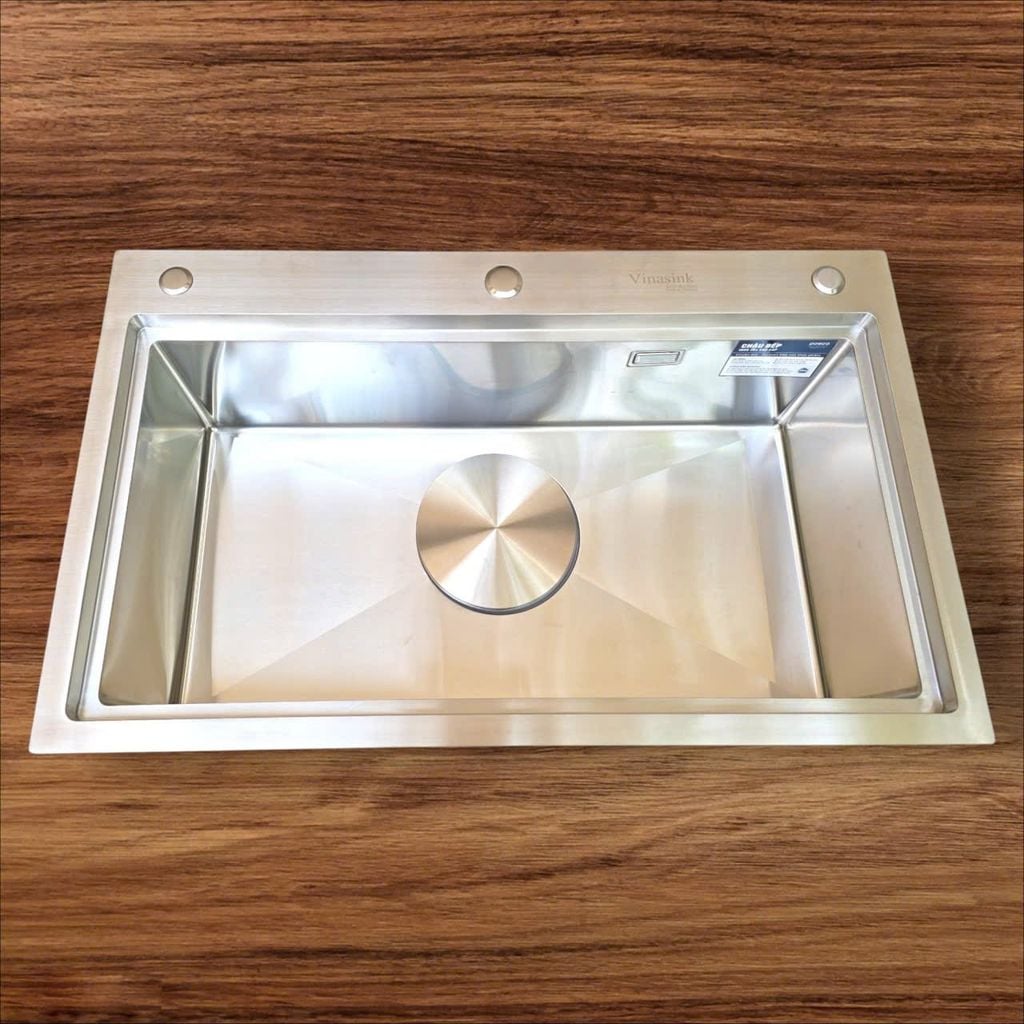 Chậu Rửa Bát 1 Hố Vinasink 1H7848 Cao Cấp – Inox 304 Posco Sáng Bóng Vĩnh Viễn
