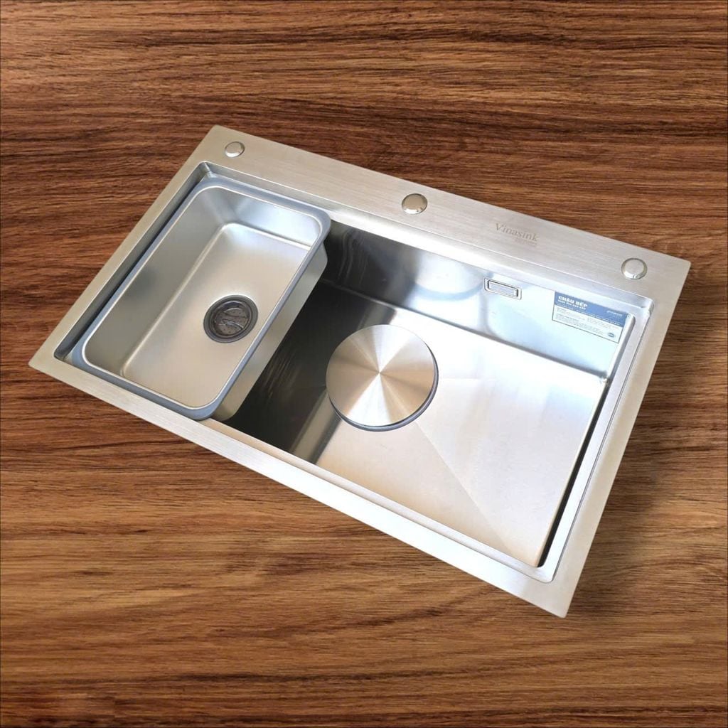 Chậu Rửa Bát 1 Hố Vinasink 1H7848 Cao Cấp – Inox 304 Posco Sáng Bóng Vĩnh Viễn