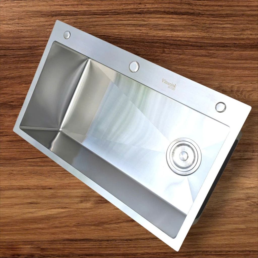 Chậu rửa bát 1 hố Vinasink 1H8248 inox 304 bảo hành 10 năm