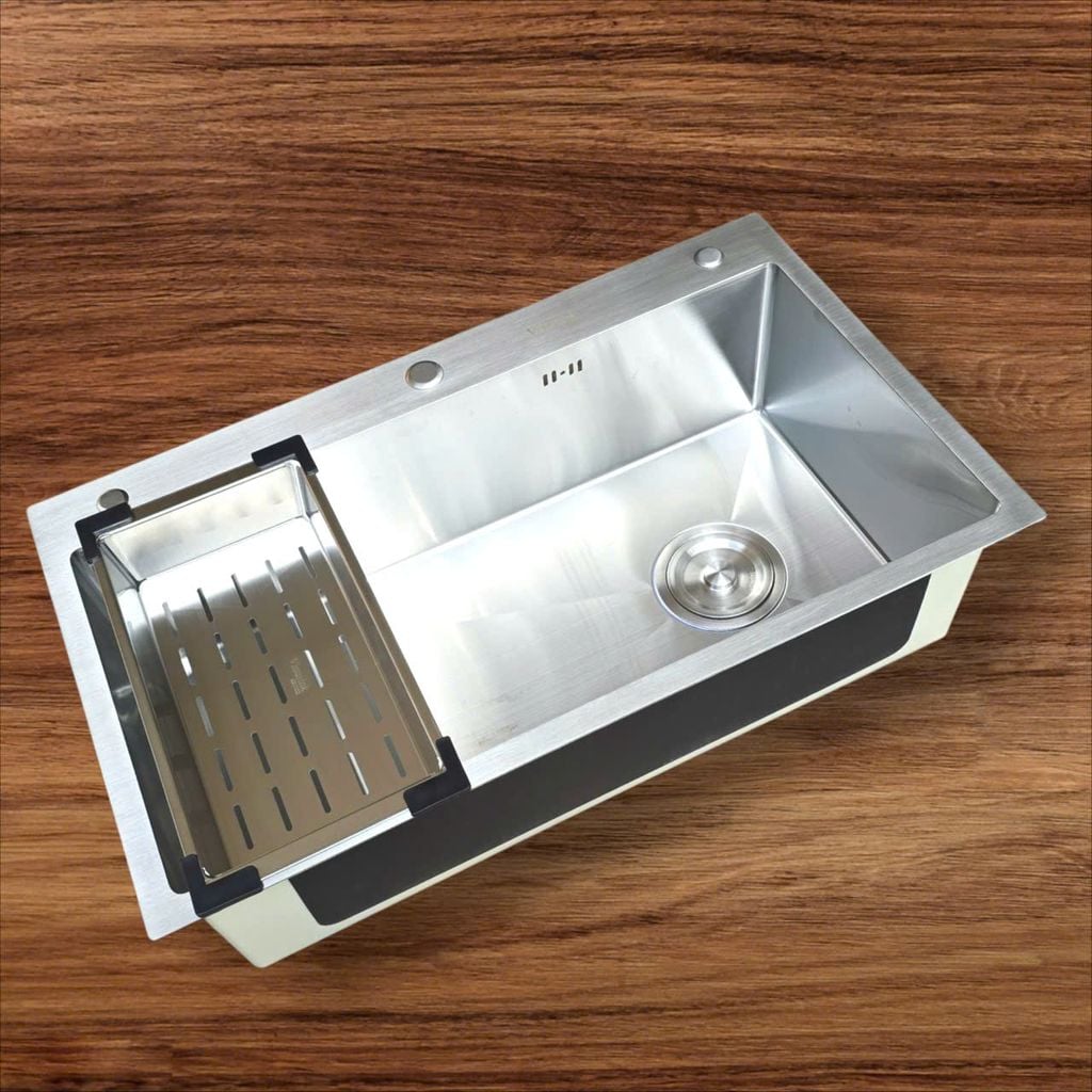 Chậu rửa bát 1 hố Vinasink 1H8248 inox 304 bảo hành 10 năm