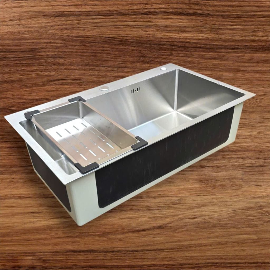 Chậu rửa bát 1 hố Vinasink 1H8248 inox 304 bảo hành 10 năm