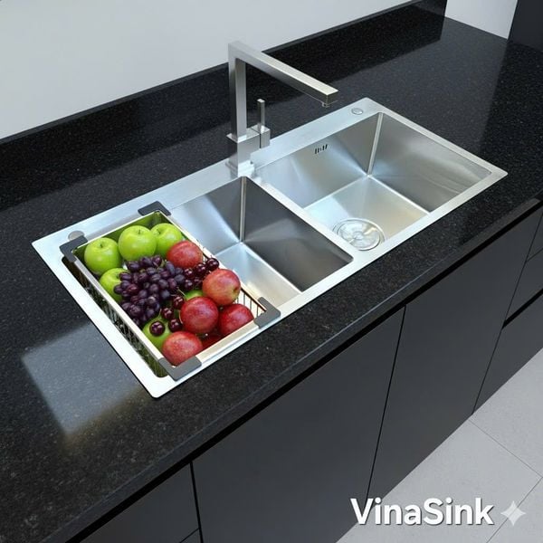 [Hàng Đặt] Châu Rửa Inox Đặt Kích Thước Theo Yêu Cầu