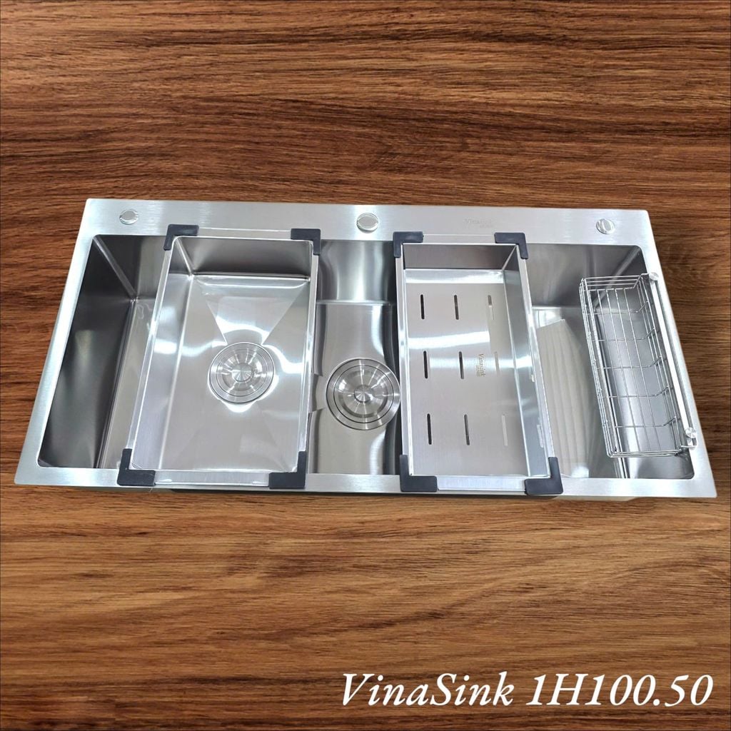 Chậu rửa 1 hố Vinasink 1H10050 Dài 1m Rộng 50cm
