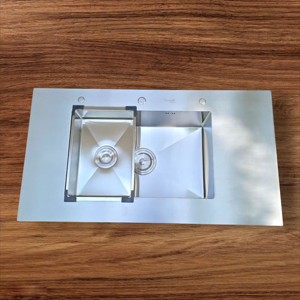 Vinasink Bồn rửa inox tràn viền 1 hố 1H112.50