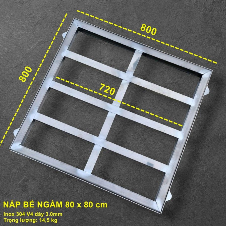Nắp đạy bể ngầm inox