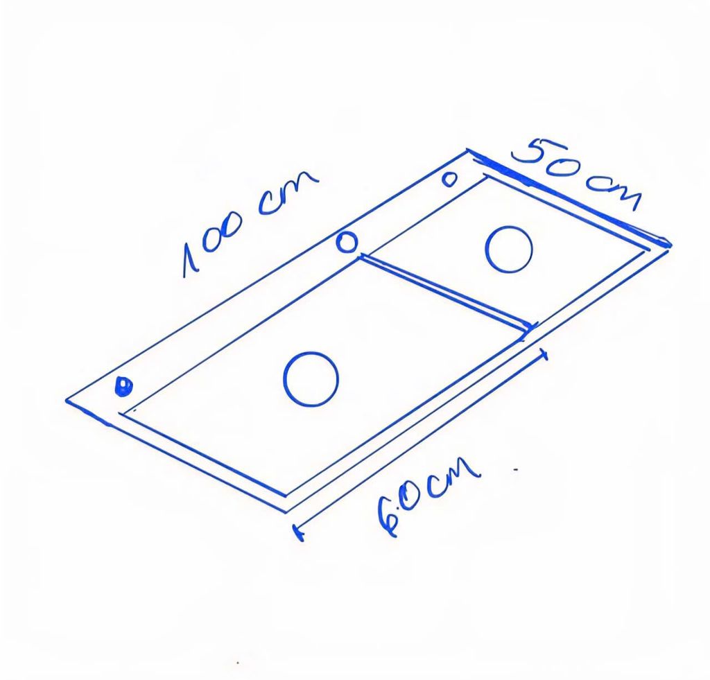 Chậu rửa bát 2 Hố lệch Vinasink 2HL10050