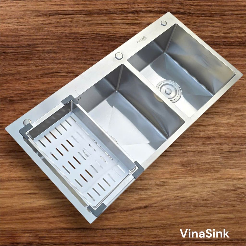 Chậu rửa bát 2 Hố lệch Vinasink 2HL10050