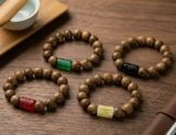  Vòng Tay Trầm Hương Tự Nhiên Tây Tạng Mix Lu Thống Om Mani Padme Hum – Trầm Tốc Việt Nam VHT260923 