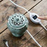  Lư Xông Trầm Điện Hoa Sen Cao Cấp – Giải Pháp Thưởng Trầm An Toàn & Sang Trọng LX260101 