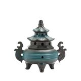  LƯ XÔNG TRẦM HƯƠNG HÌNH BÁT QUÁI CỔ ĐIỂN – GỐM SỨ CHỊU NHIỆT CAO CẤP 