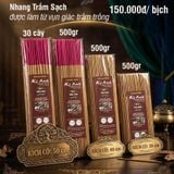  Nhang Trầm Sạch Dùng Hằng Ngày – Hương Thơm Nhẹ Từ Giác Trầm Hương Trồng Tự Nhiên - NCTNS 