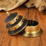  Tháp Hợp Kim Đồng Đốt Trầm Hương – Tạo Vân Mây Linh Khí, Trang Nghiêm & Đẳng Cấp LXTT260102 