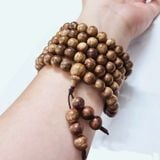  Chuỗi Trầm Hương 108 hạt 8ly tròn trơn Banh Indo- VHT220918 