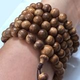  Chuỗi Trầm Hương 108 hạt 8ly tròn trơn Banh Indo- VHT220918 