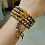  Chuỗi Trầm Hương 108 Hạt 6ly Mix Đá Mã Não Màu Theo Mệnh Việt Nam - VHT260324 
