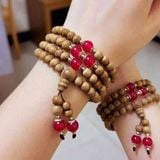  Chuỗi Trầm Hương 108 Hạt 6ly Mix Đá Mã Não Màu Theo Mệnh Việt Nam - VHT260324 