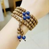  Chuỗi Trầm Hương 108 Hạt 6ly Mix Đá Mã Não Màu Theo Mệnh Việt Nam - VHT260324 