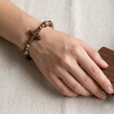 Vòng Tay Trầm Hương Lu Thống Mix Thánh Giá & Vòng Mân Côi VHT260418 