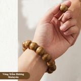  Vòng Trầm Hương Tự Nhiên 16-18ly Banh Malaysia Tròn Trơn VHT260434 