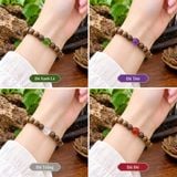  Vòng Trầm Hương Tự Nhiên 6ly Việt Nam Charm Đá Đủ Màu VHT260818 