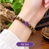  Vòng Trầm Hương Tự Nhiên 6ly Việt Nam Charm Đá Đủ Màu VHT260818 