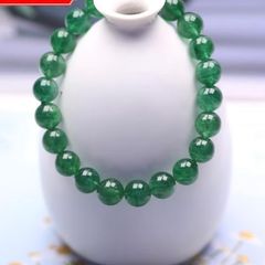  Vòng Tay Phong Thuỷ Cao Cấp - Đá Thạch Anh Dâu Xanh Tự Nhiên 10ly 